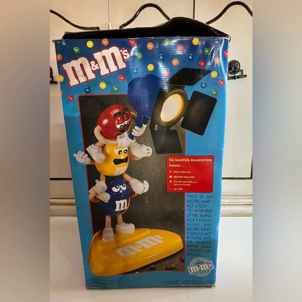 Vintage Stacking M&M’s table lamp collectible rare adjustable lamp